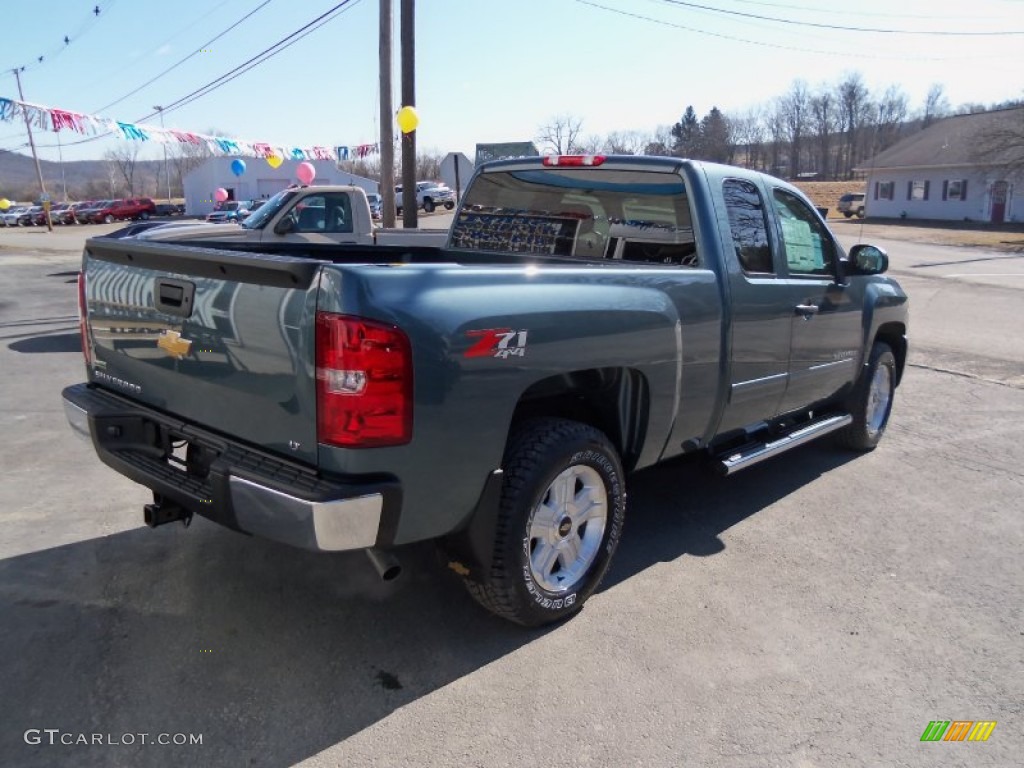 2012 Silverado 1500 LT Extended Cab 4x4 - Blue Granite Metallic / Ebony photo #5