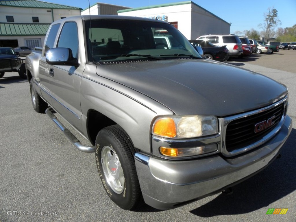 2001 Sierra 1500 SLT Extended Cab 4x4 - Topaz Gold Metallic / Neutral photo #1