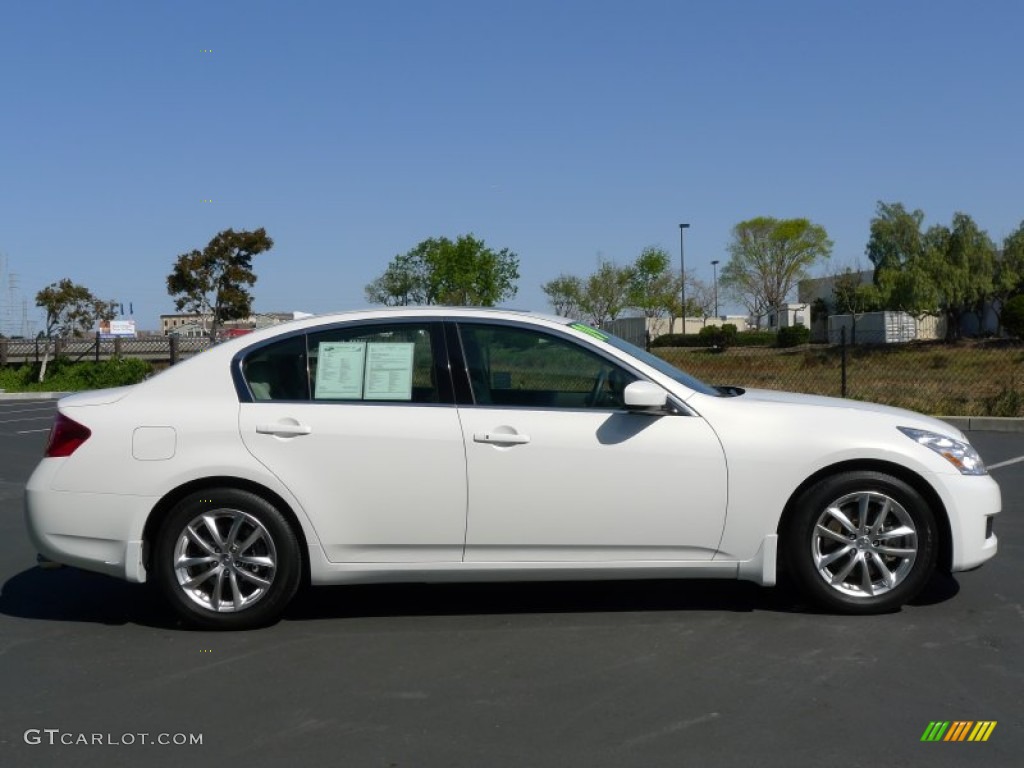 Moonlight White 2009 Infiniti G 37 Journey Sedan Exterior Photo #61895070