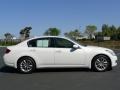 Moonlight White 2009 Infiniti G 37 Journey Sedan Exterior