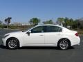Moonlight White 2009 Infiniti G 37 Journey Sedan Exterior