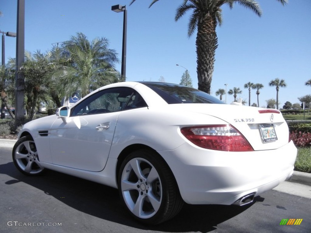 2012 SLK 350 Roadster - Diamond White Metallic / Sahara Beige photo #8