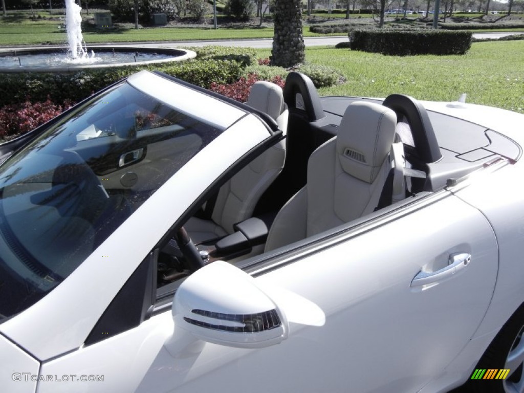2012 SLK 350 Roadster - Diamond White Metallic / Sahara Beige photo #10