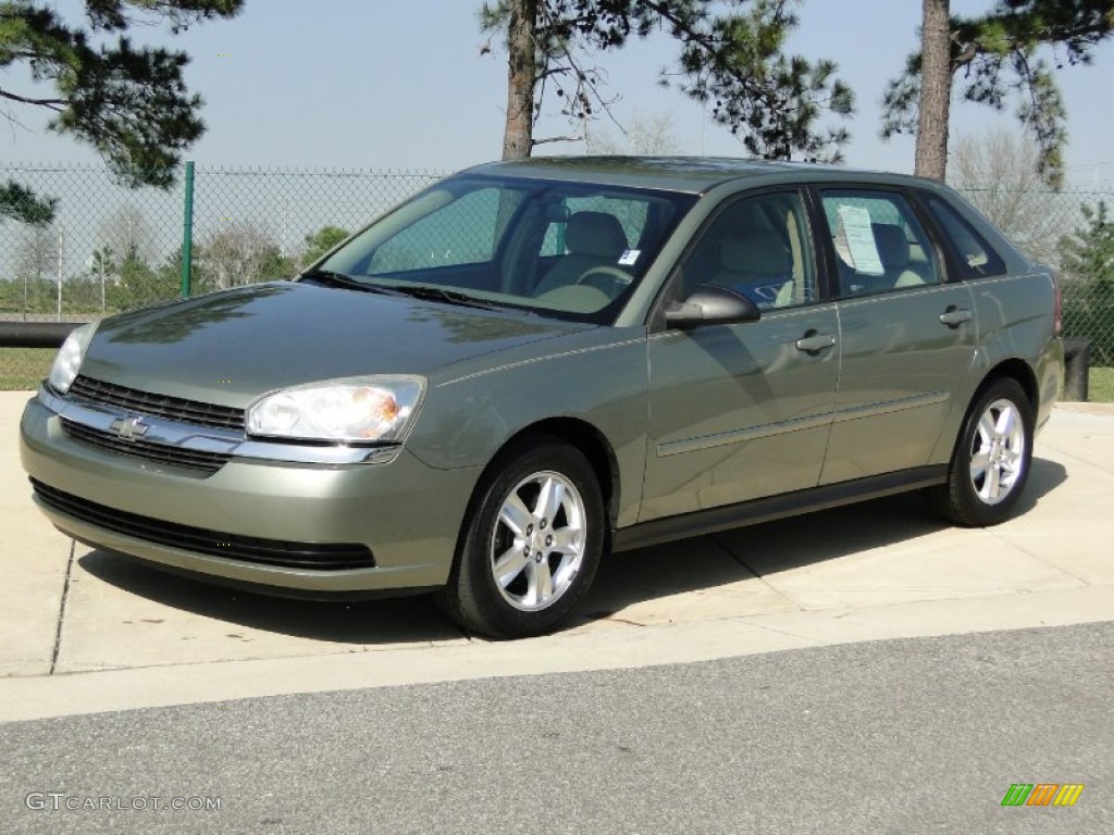 2005 Malibu Maxx LS Wagon - Silver Green Metallic / Neutral Beige photo #10