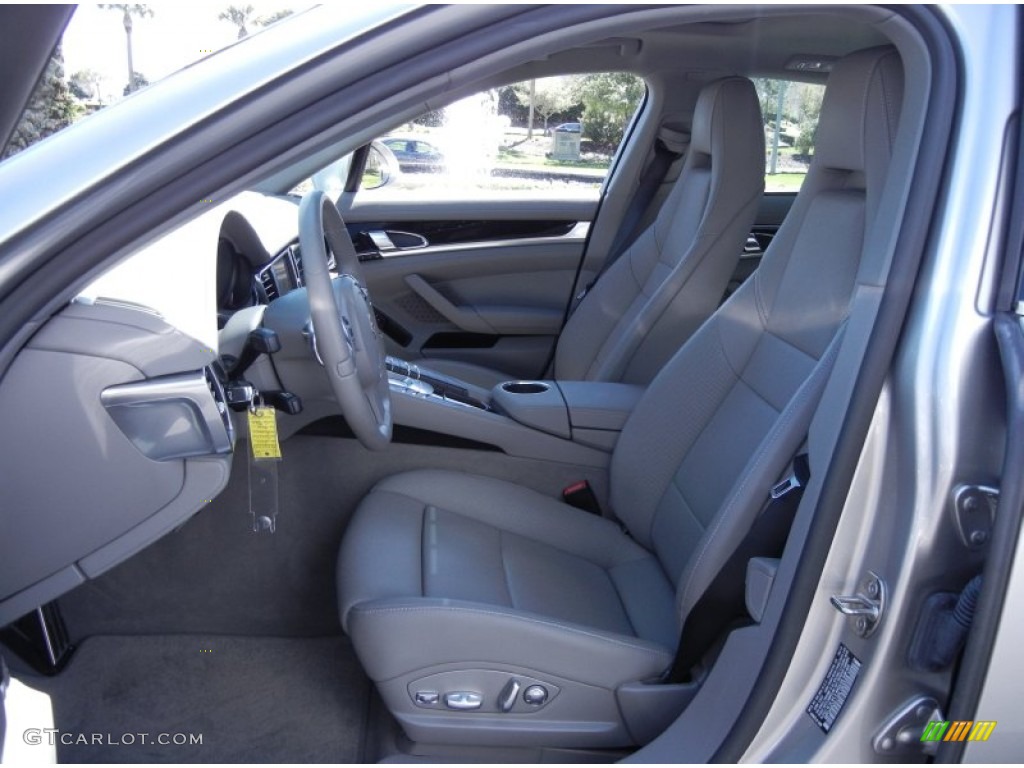 Platinum Grey Interior 2010 Porsche Panamera S Photo #61896030