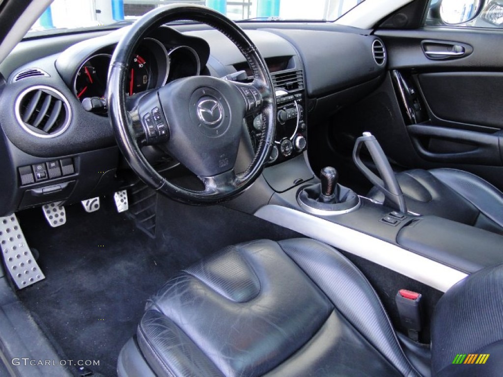Black Interior 2004 Mazda RX-8 Grand Touring Photo #61896113