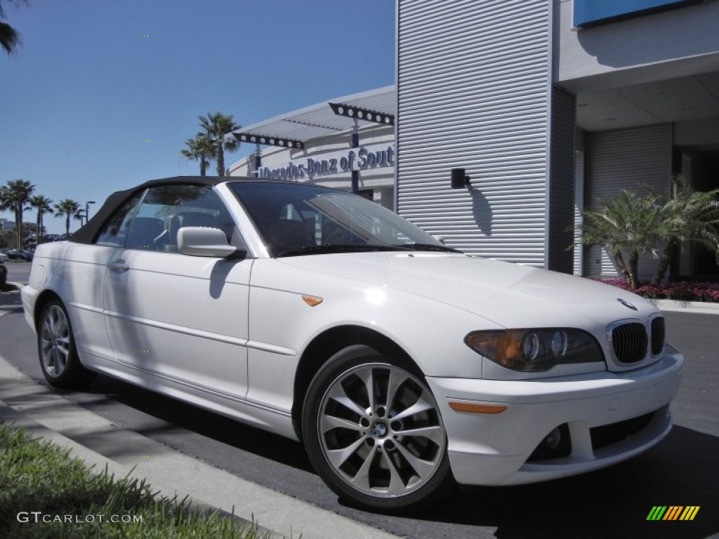 2004 3 Series 330i Convertible - Alpine White / Sand photo #4