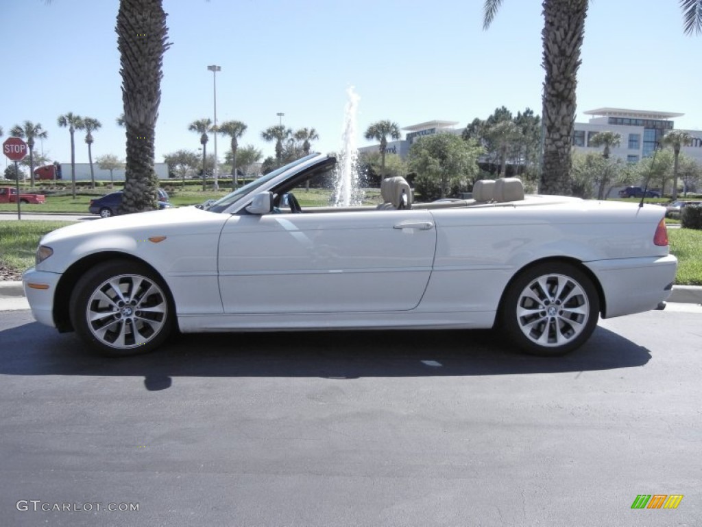 2004 3 Series 330i Convertible - Alpine White / Sand photo #7