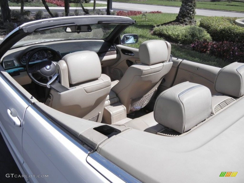 2004 3 Series 330i Convertible - Alpine White / Sand photo #9