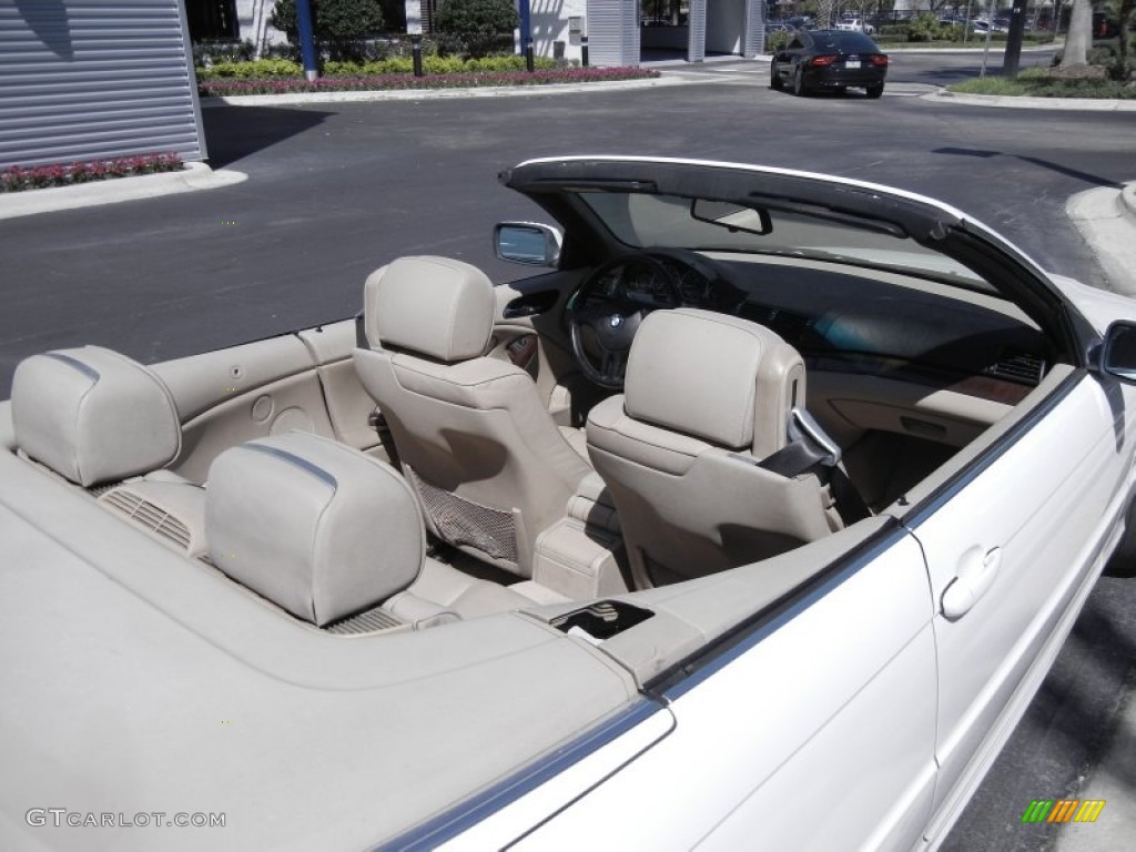 2004 3 Series 330i Convertible - Alpine White / Sand photo #10