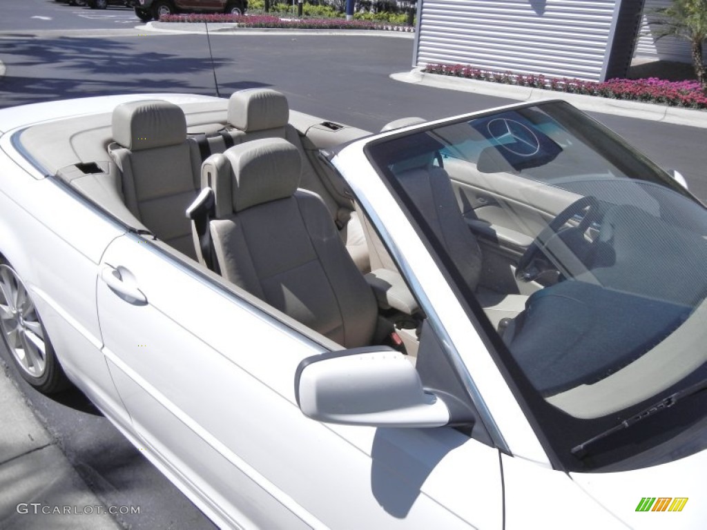 2004 3 Series 330i Convertible - Alpine White / Sand photo #11