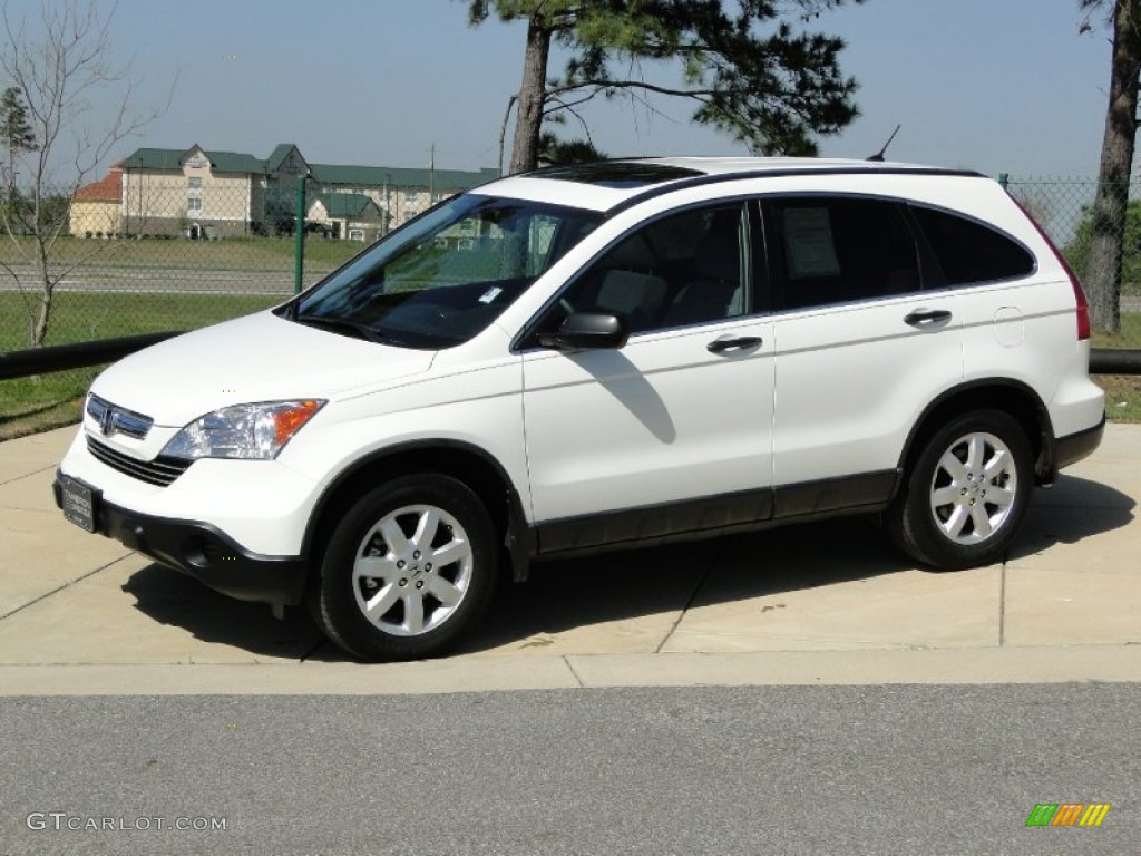 2009 CR-V EX - Taffeta White / Gray photo #9