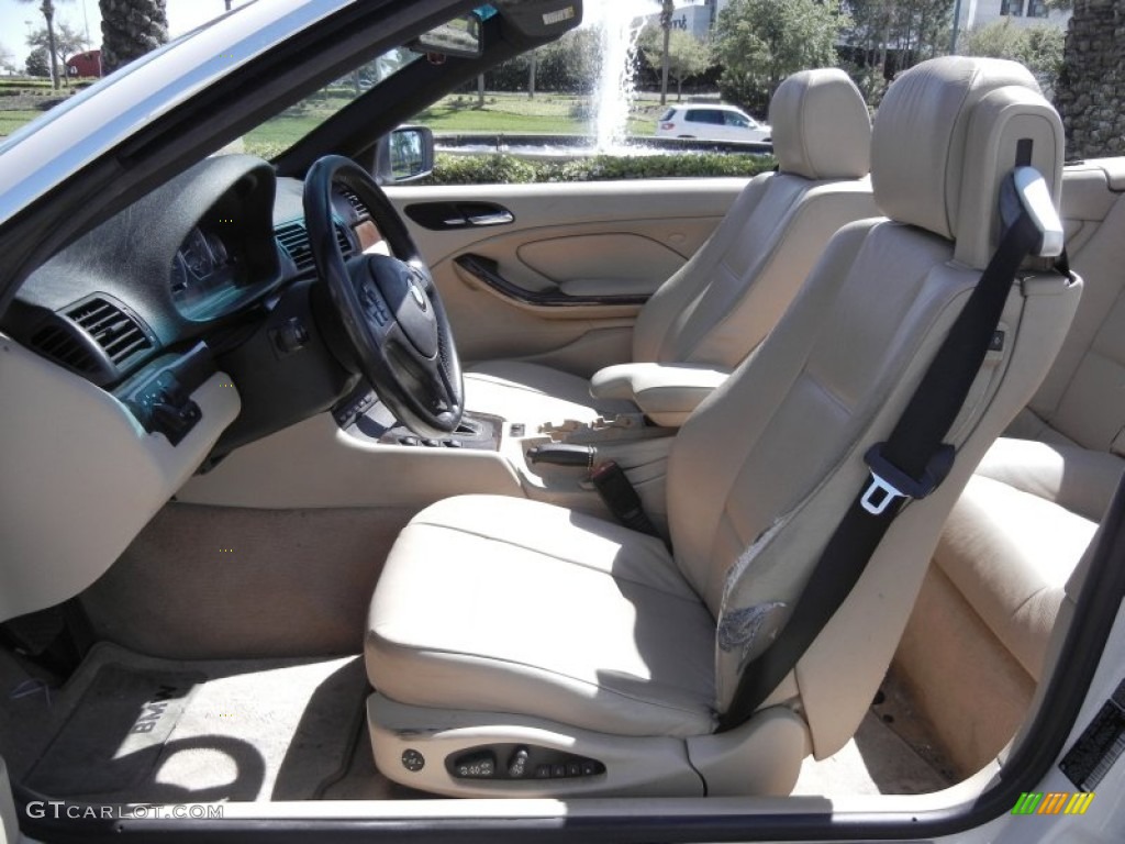 2004 3 Series 330i Convertible - Alpine White / Sand photo #16
