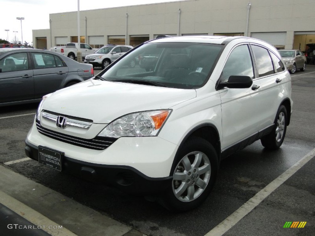 2009 CR-V EX - Taffeta White / Gray photo #38