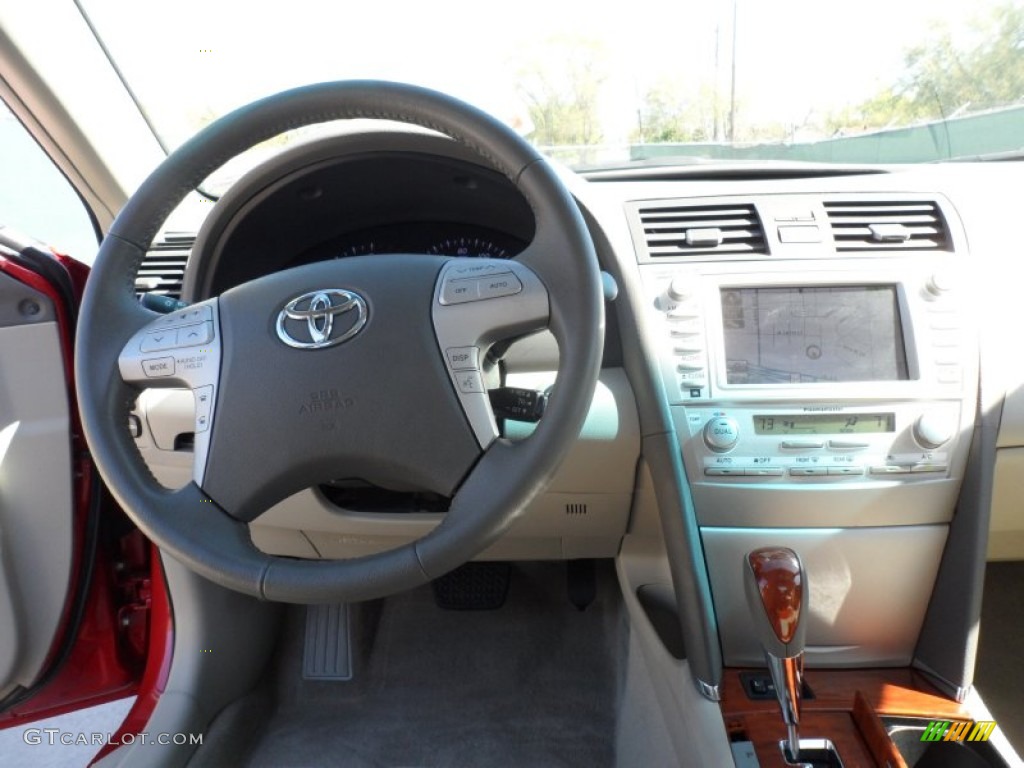 2011 Camry XLE V6 - Barcelona Red Metallic / Bisque photo #34