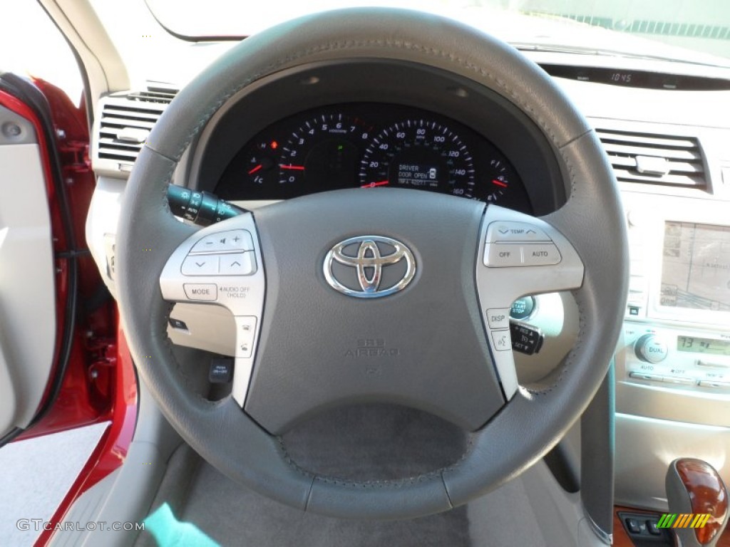 2011 Camry XLE V6 - Barcelona Red Metallic / Bisque photo #38