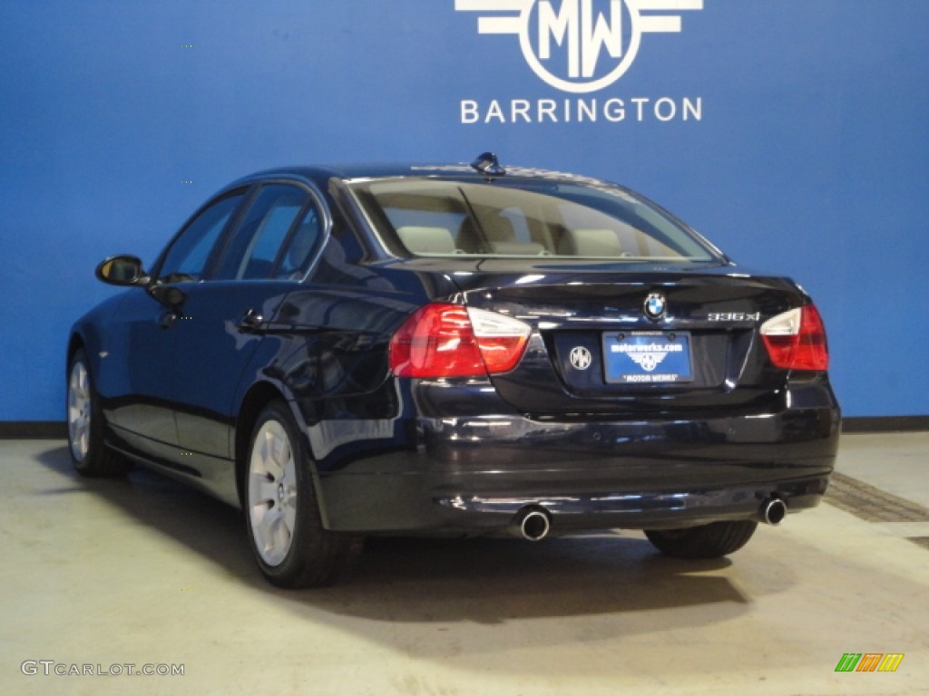 2008 3 Series 335xi Sedan - Monaco Blue Metallic / Gray photo #9