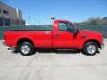 Red 2008 Ford F250 Super Duty XL Regular Cab Exterior