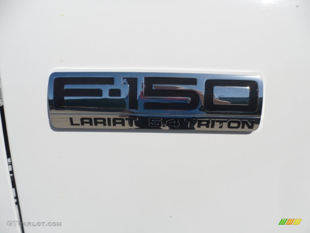 2005 F150 Lariat SuperCrew - Oxford White / Black photo #16