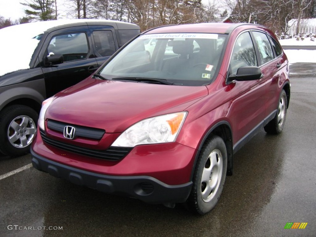 2008 CR-V LX 4WD - Tango Red Pearl / Gray photo #2