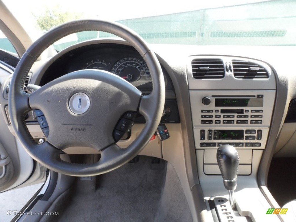 2004 Lincoln LS V6 Dark Stone/Medium Light Stone Dashboard Photo #61903249