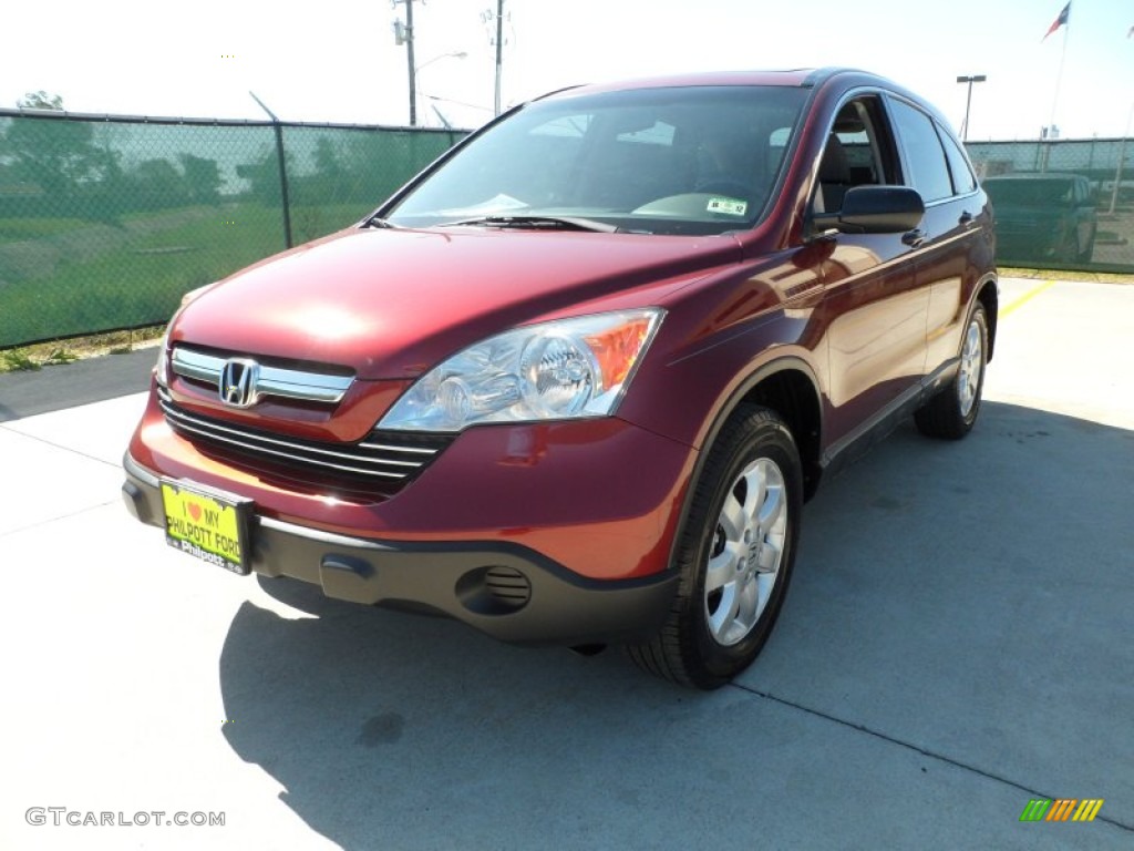 2008 CR-V EX - Tango Red Pearl / Gray photo #7