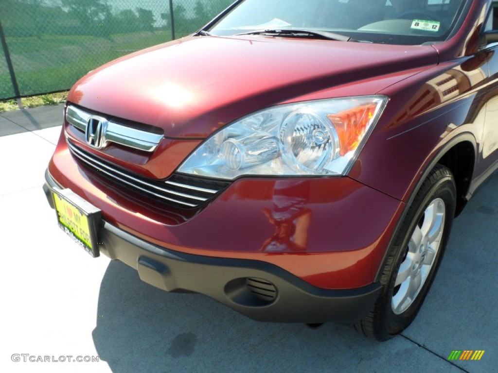 2008 CR-V EX - Tango Red Pearl / Gray photo #11