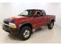 2001 Dark Cherry Red Metallic Chevrolet S10 Extended Cab 4x4  photo #3