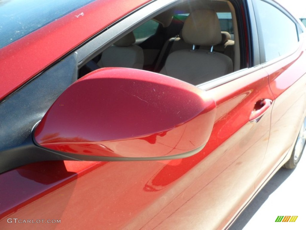 2012 Elantra GLS - Red Allure / Beige photo #12