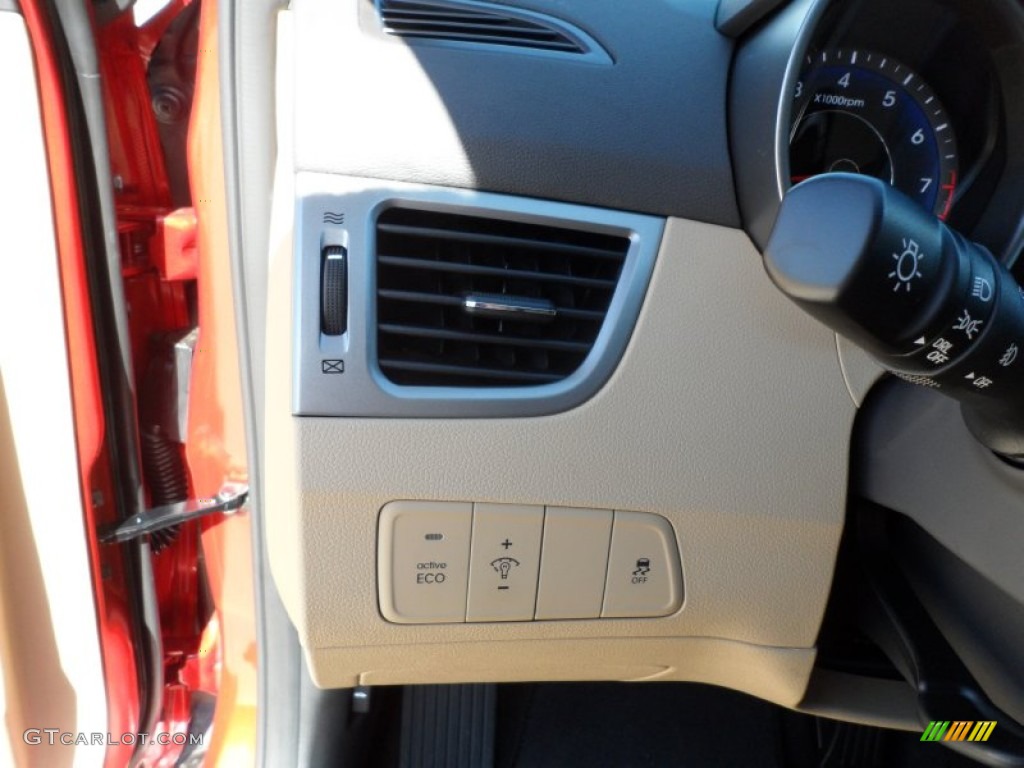 2012 Elantra GLS - Red Allure / Beige photo #32