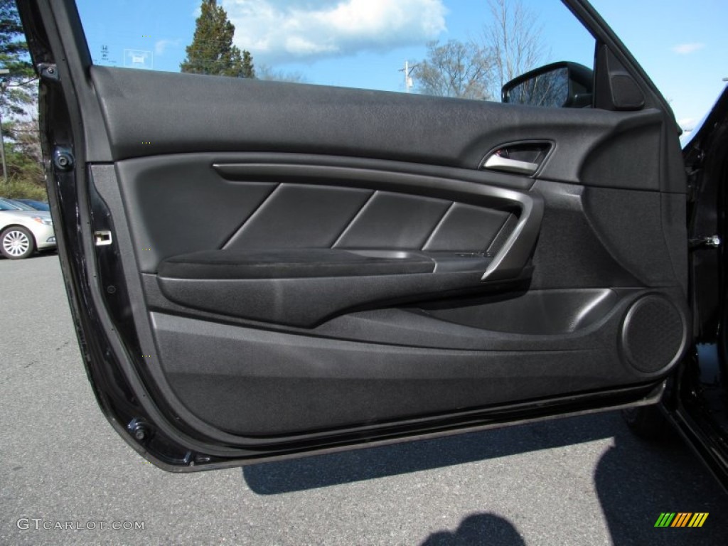 2008 Honda Accord LX-S Coupe Black Door Panel Photo #61904862