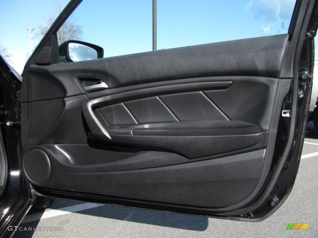 2008 Honda Accord LX-S Coupe Black Door Panel Photo #61905027