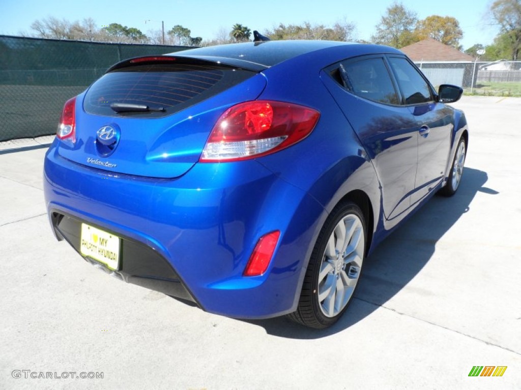 2012 Veloster  - Marathon Blue / Gray photo #3