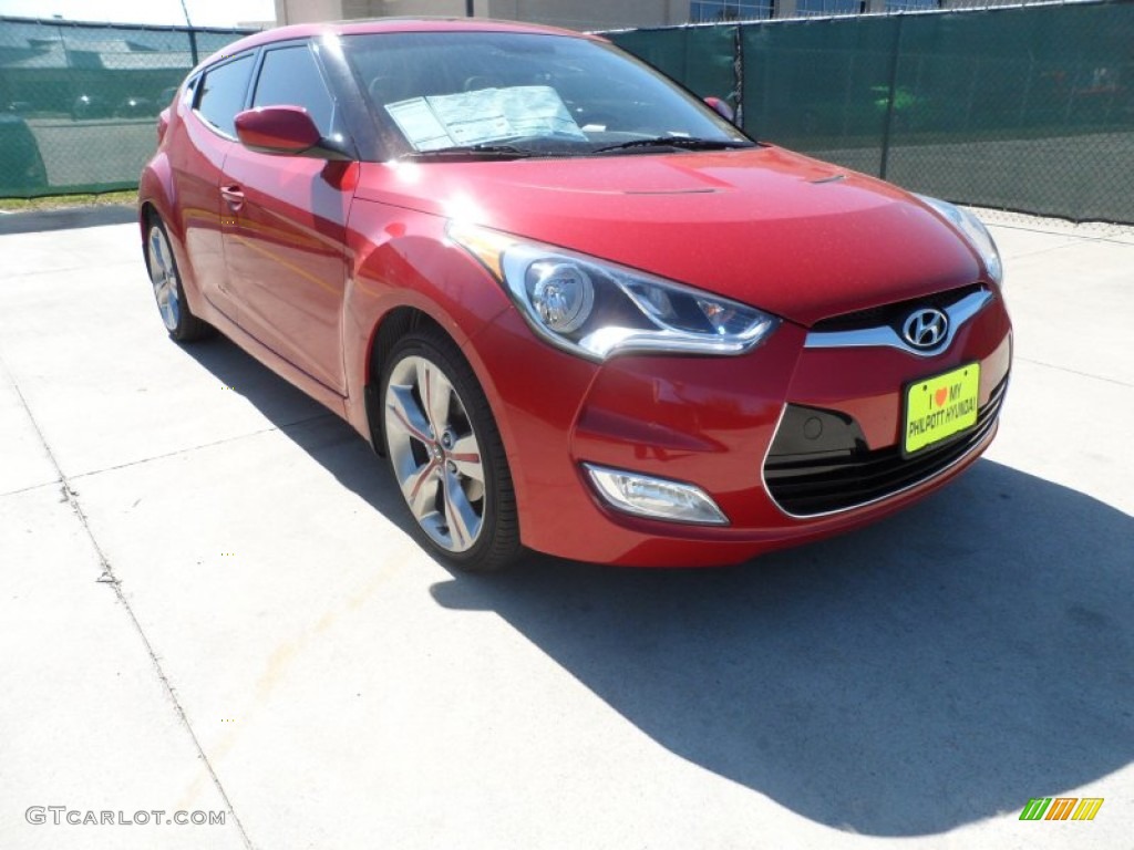 2012 Veloster  - Boston Red / Gray photo #1