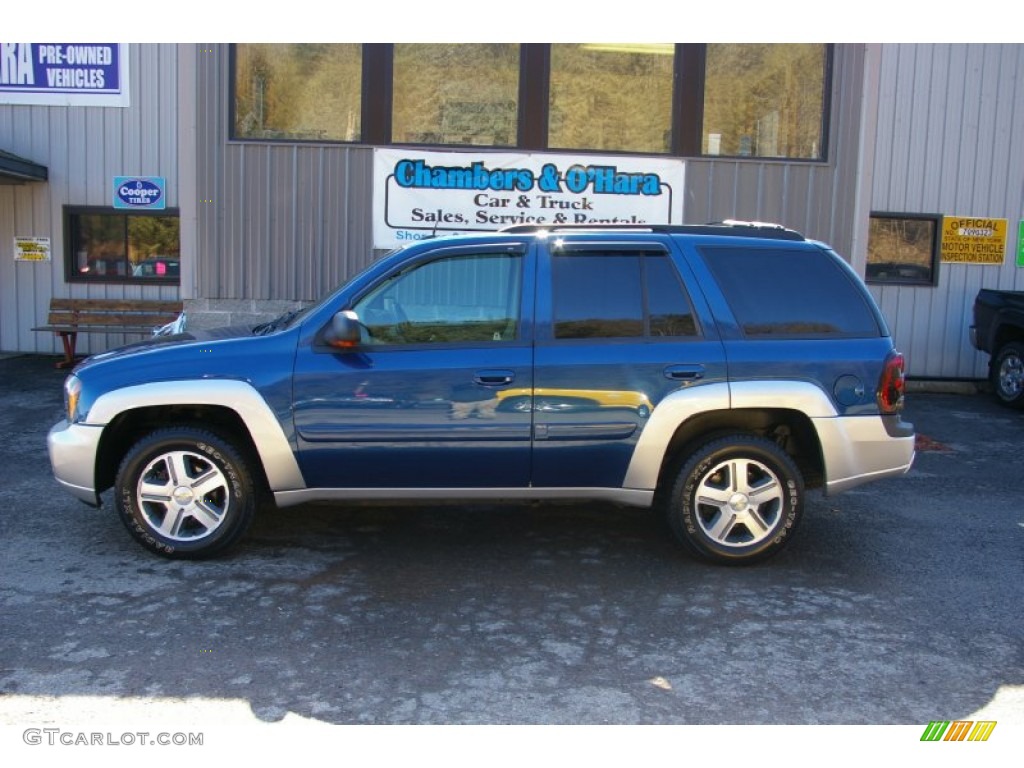 2005 TrailBlazer LT 4x4 - Superior Blue Metallic / Light Gray photo #2