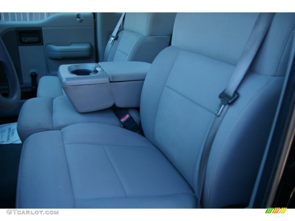 2004 F150 STX Regular Cab 4x4 - Black / Medium/Dark Flint photo #3