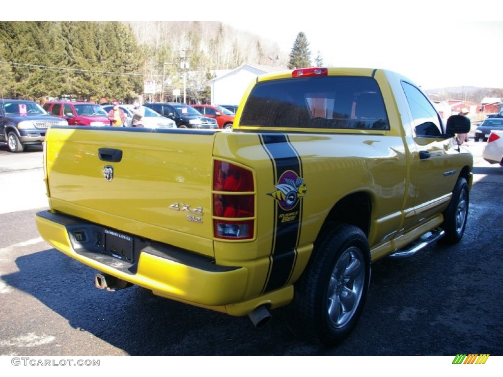 2005 Ram 1500 SLT Rumble Bee Regular Cab 4x4 - Solar Yellow / Dark Slate Gray photo #14