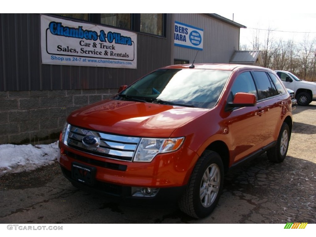 Blazing Copper Metallic Ford Edge