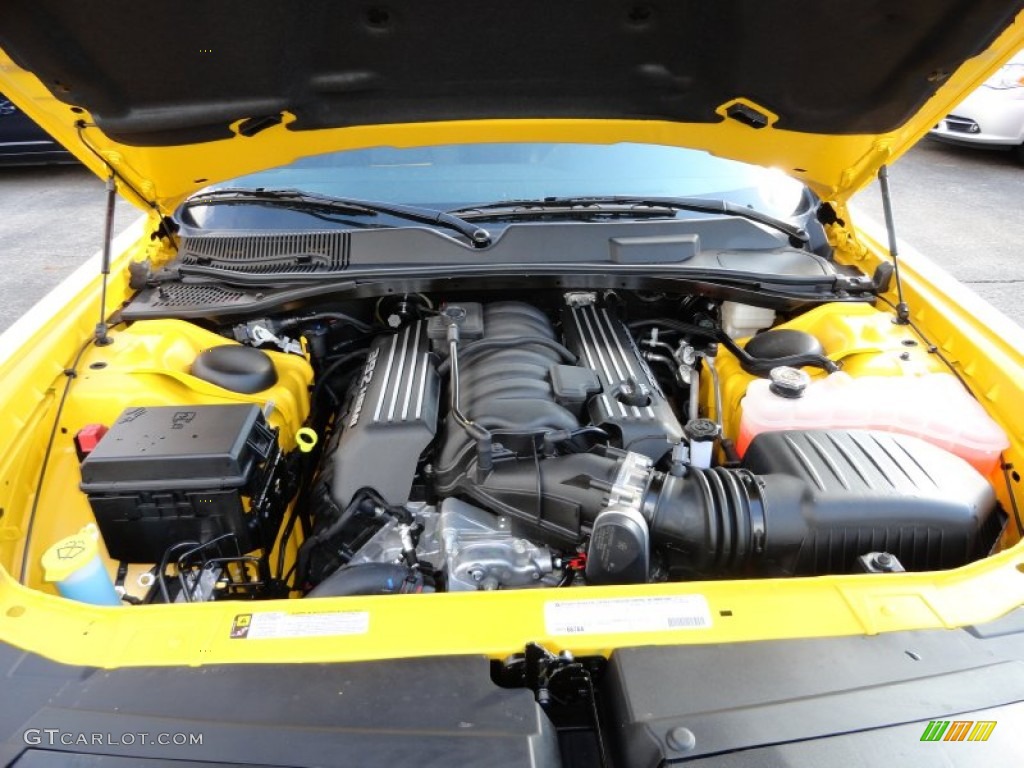 2012 Dodge Challenger SRT8 Yellow Jacket 6.4 Liter SRT HEMI OHV 16-Valve MDS V8 Engine Photo #61909153