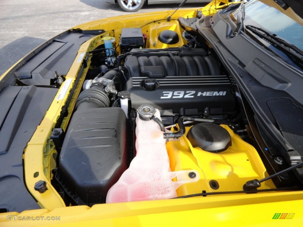 2012 Dodge Challenger SRT8 Yellow Jacket 6.4 Liter SRT HEMI OHV 16-Valve MDS V8 Engine Photo #61909171