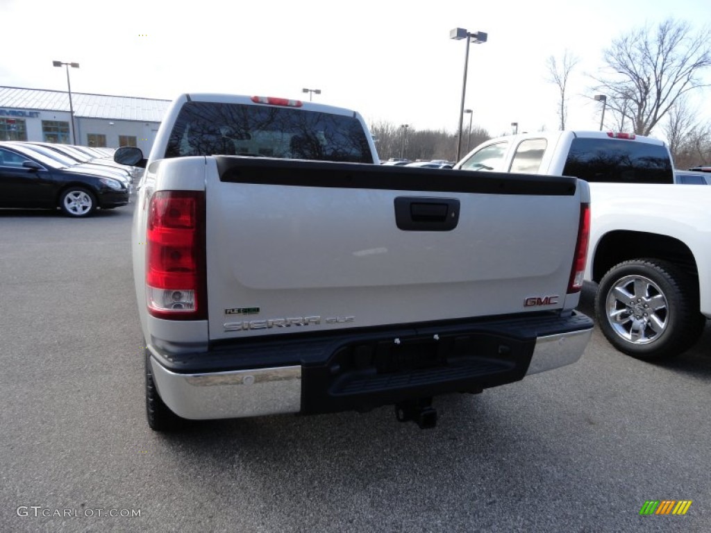 2012 Sierra 1500 SLE Extended Cab 4x4 - Quicksilver Metallic / Ebony photo #4