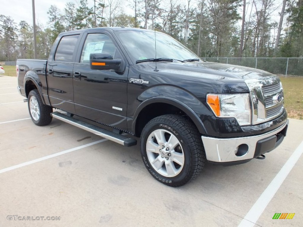 2012 Tuxedo Black Metallic Ford F150 Lariat SuperCrew 4x4 61908685