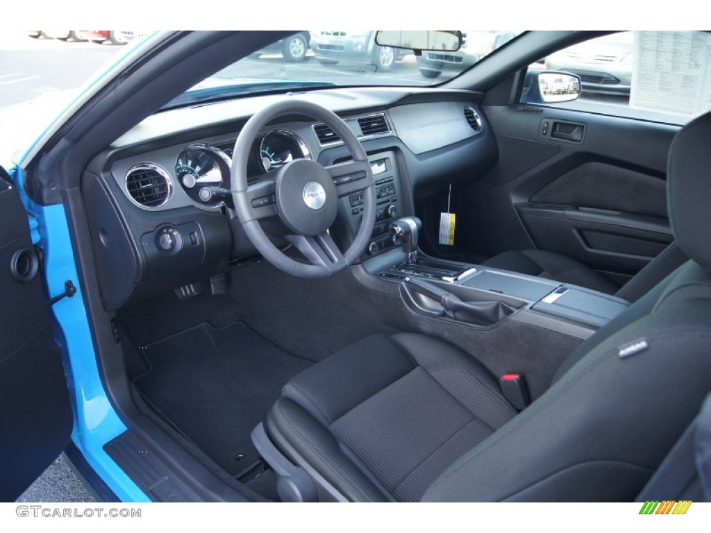 2010 Mustang V6 Coupe - Grabber Blue / Charcoal Black photo #20