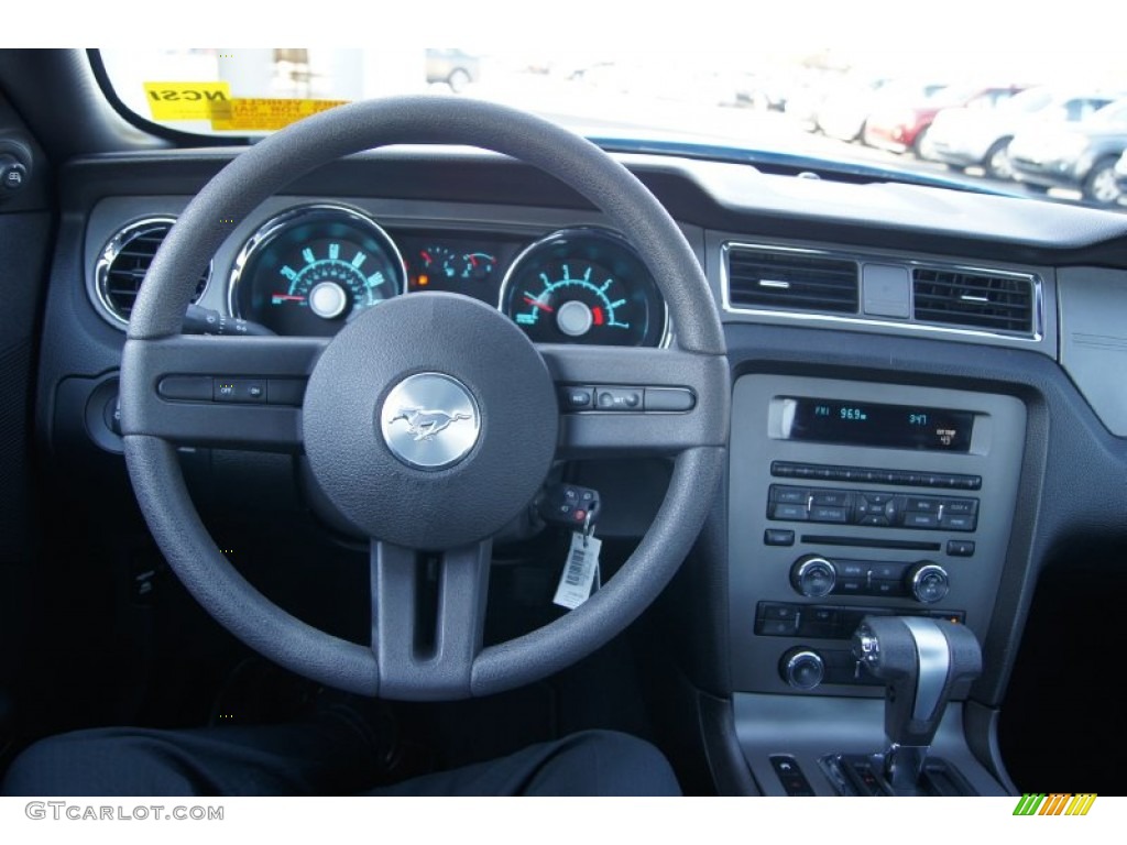 2010 Mustang V6 Coupe - Grabber Blue / Charcoal Black photo #24
