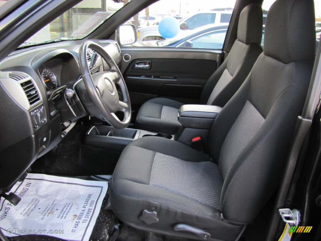 Ebony Interior 2008 GMC Canyon SLE Crew Cab 4x4 Photo #61912486