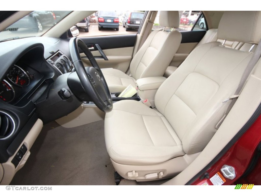 Beige Interior 2006 Mazda Mazda6 S Sport Sedan Photo