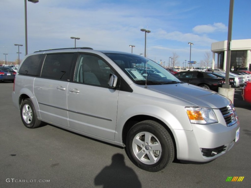 2010 Grand Caravan SXT - Bright Silver Metallic / Medium Slate Gray/Light Shale photo #1