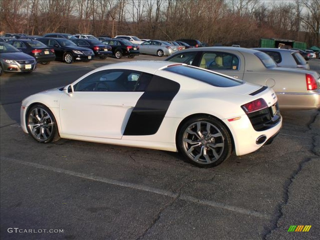 Ibis White 2010 Audi R8 5.2 FSI quattro Exterior Photo #61914677