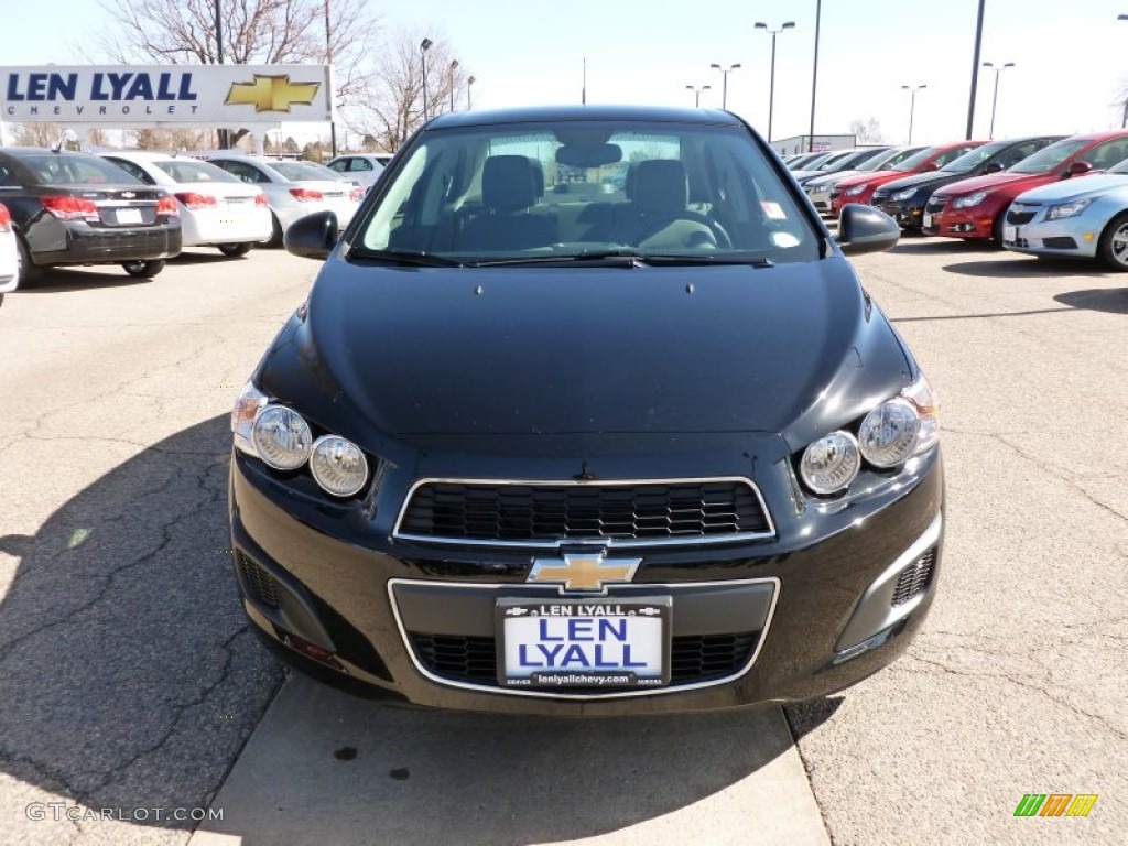 2012 Sonic LS Sedan - Black / Jet Black/Dark Titanium photo #3