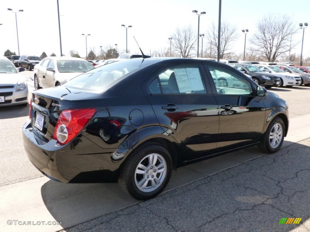 2012 Sonic LS Sedan - Black / Jet Black/Dark Titanium photo #4